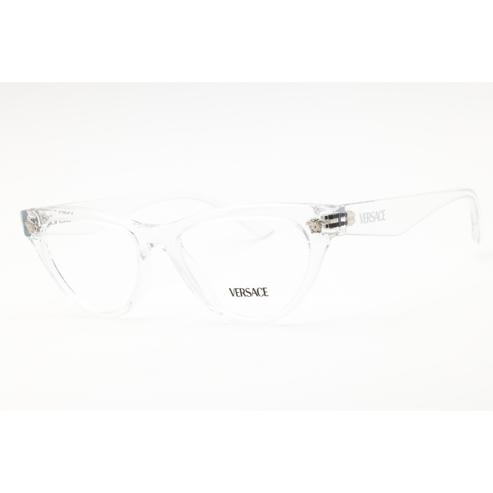 NWT Versace VE3364U Transparent Grey Cat Eye 52mm Eyeglasses